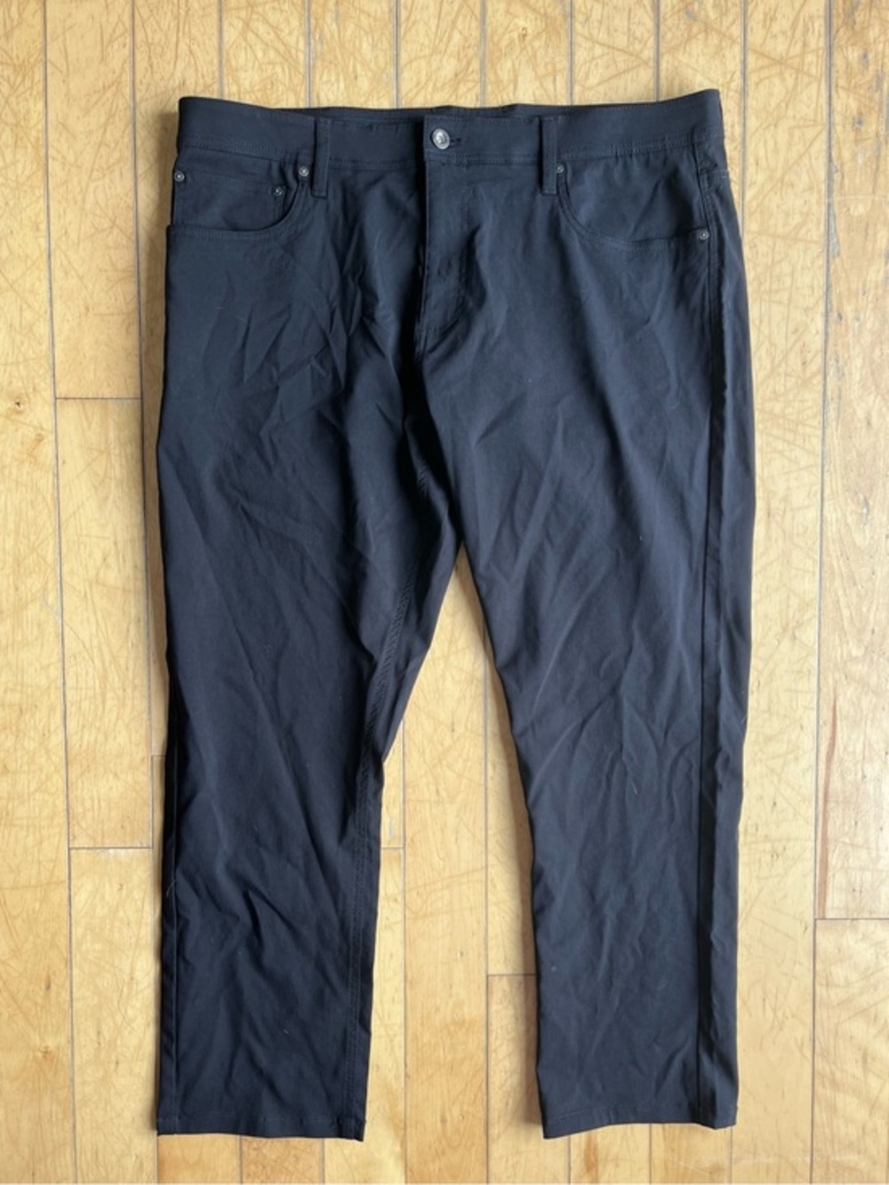 PROJEK RAW Black Classic‑Fit Stretch Trouser Pants Size 40